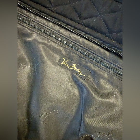 Vera Bradley Black Quilted Weekender Tote - Picture 4 of 12